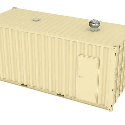 Container with turbine vent