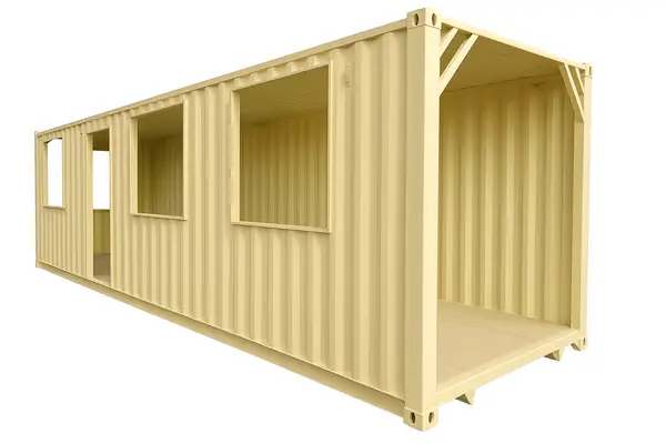 Container with walkway modifications